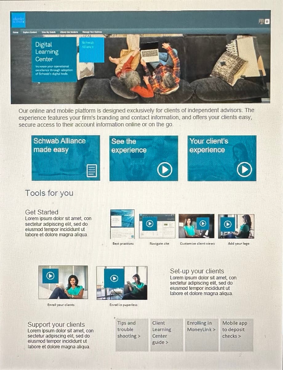 Learning strategy view 2 — LMS UI