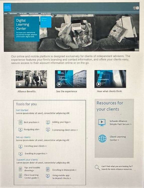 Learning strategy view 3 — LMS UI